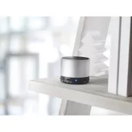 Boxa rotunda Bluetooth, materiale multiple, matt silver