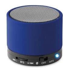Boxa rotunda Bluetooth, materiale multiple, royal blue