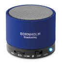 Boxa rotunda Bluetooth, materiale multiple, royal blue
