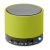 Boxa rotunda Bluetooth, materiale multiple, lime