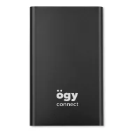 Baterie externa de 4000 mAh pl, aluminiu, black