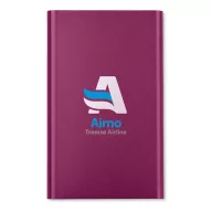 Baterie externa de 4000 mAh pl, aluminiu, black