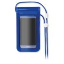Husa impermeabila smartphone, PVC, transparent blue