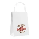 Punga mica de cadou, hartie, white