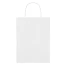 Punga medie de cadou, hartie, white