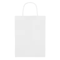 Punga medie de cadou, hartie, white