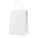 Punga medie de cadou, hartie, white