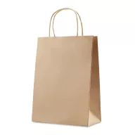 Punga medie de cadou., Paper, beige