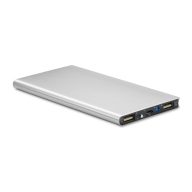 Baterie externa 8000 mAH, aluminiu, matt silver