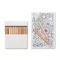Set de colorat adulti cu 10 planse si 12 creioane colorate, 140x100 mm,  Everestus, 20APR015, carton, alb