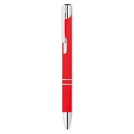 Pix metalic cu finisare cauciucata, aluminiu, red