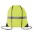 Sac cu cordon si banda reflect, poliester, neon yellow