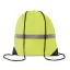 Sac cu cordon si banda reflect, poliester, neon yellow