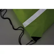 Sac cu cordon si banda reflect, poliester, neon yellow