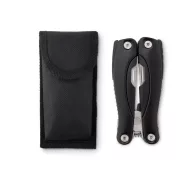   Cutit multifunctional pliabil, 11x5x2 cm, otel inoxidabil, Everestus, UM1, negru