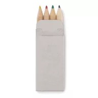 4 mini-creioane colorate, Wood, beige