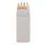 4 mini-creioane colorate, Wood, beige