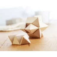 Joc de inteligenta forma stea, materiale multiple, wood