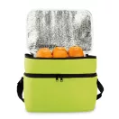 Geanta termoizolanta 2 compartimente, 600D poliester, Everestus, GT9, verde lime