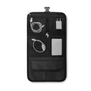 Borseta pentru accesorii de calatorie, Everestus, 20IAN1944, Negru, Poliester 600D