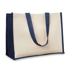   Sacosa de cumparaturi cu manere lungi, Everestus, 20IAN2060, Albastru, Iuta