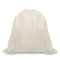 Sac cu cordon, bumbac organic, Organic bumbac, beige