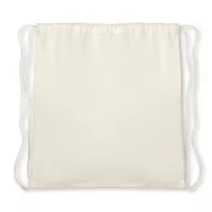 Sac cu cordon, bumbac organic, Organic bumbac, beige