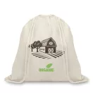Sac cu cordon, bumbac organic, Organic bumbac, beige