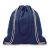 Sacosa cu cordon si manere, 21MAR2354, 38x42 cm, Everestus, Panza, Albastru