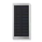 Baterie externa solara 8000mAh, aluminiu, matt silver