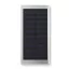 Baterie externa solara 8000mAh, aluminiu, matt silver