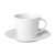 Ceasca de cafea cu farfurie 180 ml, Everestus, 20IAN1139, Alb, Ceramica
