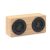 Boxa bluetooth 2x3W 400 mAh, materiale multiple, wood