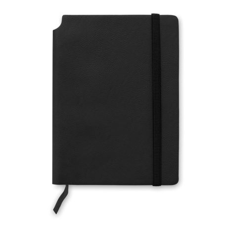 Agenda A5 cu pagini dictando, coperta moale, Everestus, AG05, hartie, poliuretan, negru