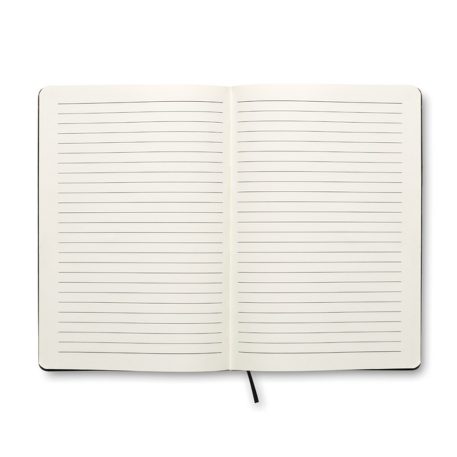 Agenda A5 cu pagini dictando, coperta moale, Everestus, AG05, hartie, poliuretan, negru