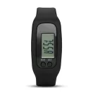 Bratara cu pedometru, Everestus, 20IAN2533, Negru, Silicon