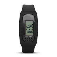 Bratara cu pedometru, Everestus, 20IAN2533, Negru, Silicon