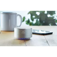 Boxa bluetooth din aluminiu, materiale multiple, matt silver