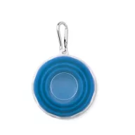 Pahar pliabil silicon, materiale multiple, blue