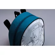   Rucsac pentru copii cu 5 markere incluse, Everestus, 20IAN559, Turcoaz, Poliester 600D