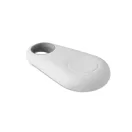 Breloc cu dispozitiv de gasire chei, Everestus, KR0323, plastic, alb