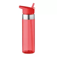   Sticla sport 700 ml, Everestus, SA06, tritan, otel inoxidabil, transparent, rosu