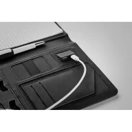 Mapa A5 cu baterie 4000 MAH, materiale multiple, black