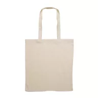 Sacosa cumparaturi cu manere, bumbac, beige