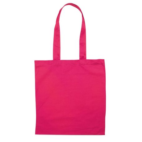 Sacosa cumparaturi cu manere, bumbac, fuchsia