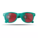 Ochelari de soare cu steagul Portugaliei pe lentila, Everestus, OSSG055, policarbonat, verde