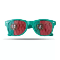   Ochelari de soare cu steagul Portugaliei pe lentila, Everestus, OSSG055, policarbonat, verde