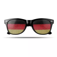   Ochelari de soare cu steagul Germaniei pe lentila, Everestus, OSSG061, policarbonat, negru
