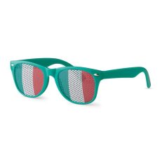   Ochelari de soare cu steagul Italiei pe lentila, Everestus, OSSG053C54:C63, policarbonat, verde