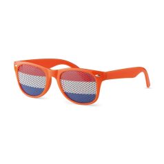   Ochelari de soare cu steagul Olandei pe lentila, Everestus, OSSG057, policarbonat, portocaliu